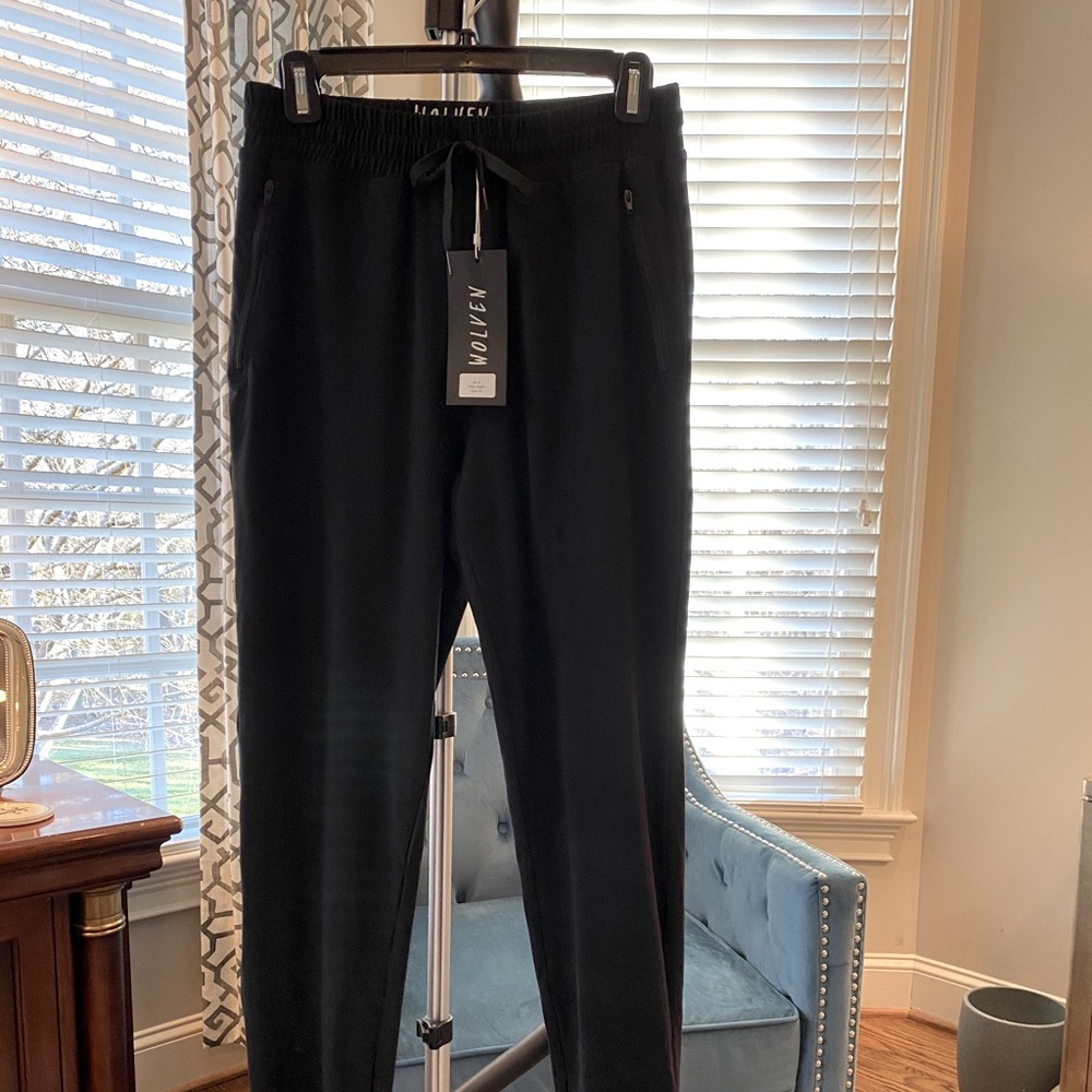 Wolven Black Jogger Pant